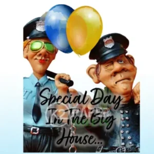 K2 spice spray on big house birthday card